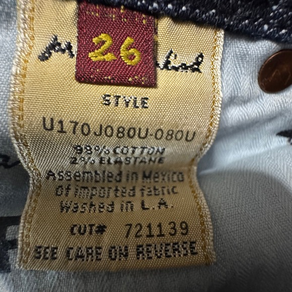 7 For All Mankind Flynt Bootcut Dark Wash Jeans Women's Size 26 Great Condition! - Picture 3 of 9